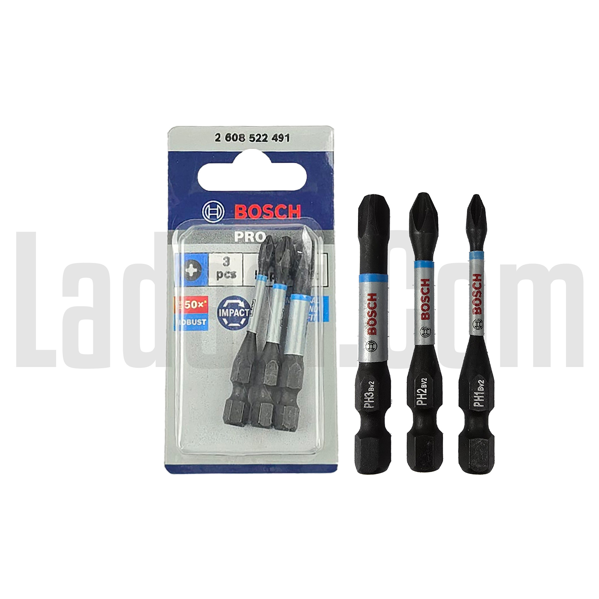 Bits Yıldız Uç, Ph1/2/3, 3 Adet, 50mm, Bosch