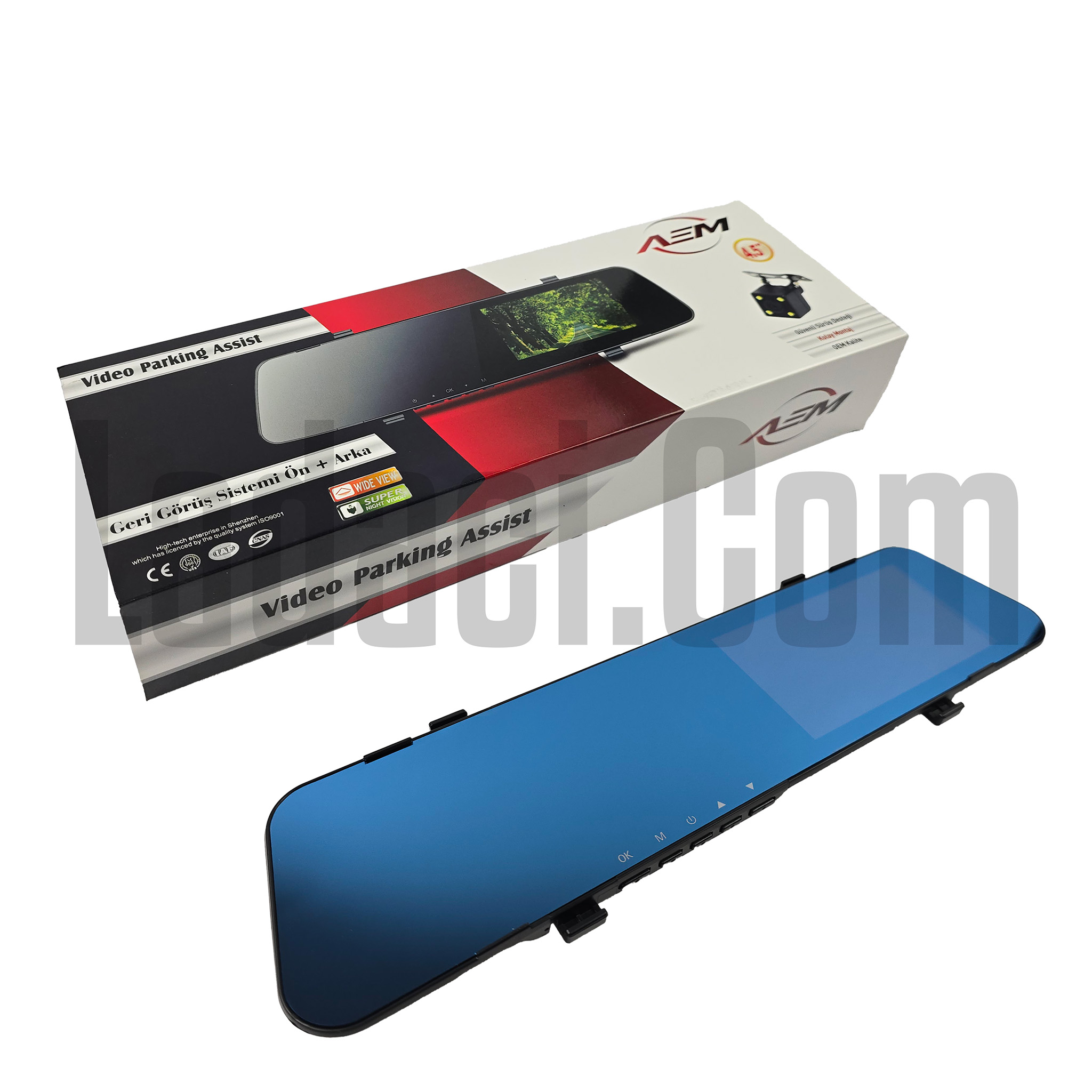 Araç Yol Kayıt Kamerası Dikiz Aynalı Ön+Arka Çift Kameralı Gece Görüşlü Full Hd 32 Gb Uyumlu