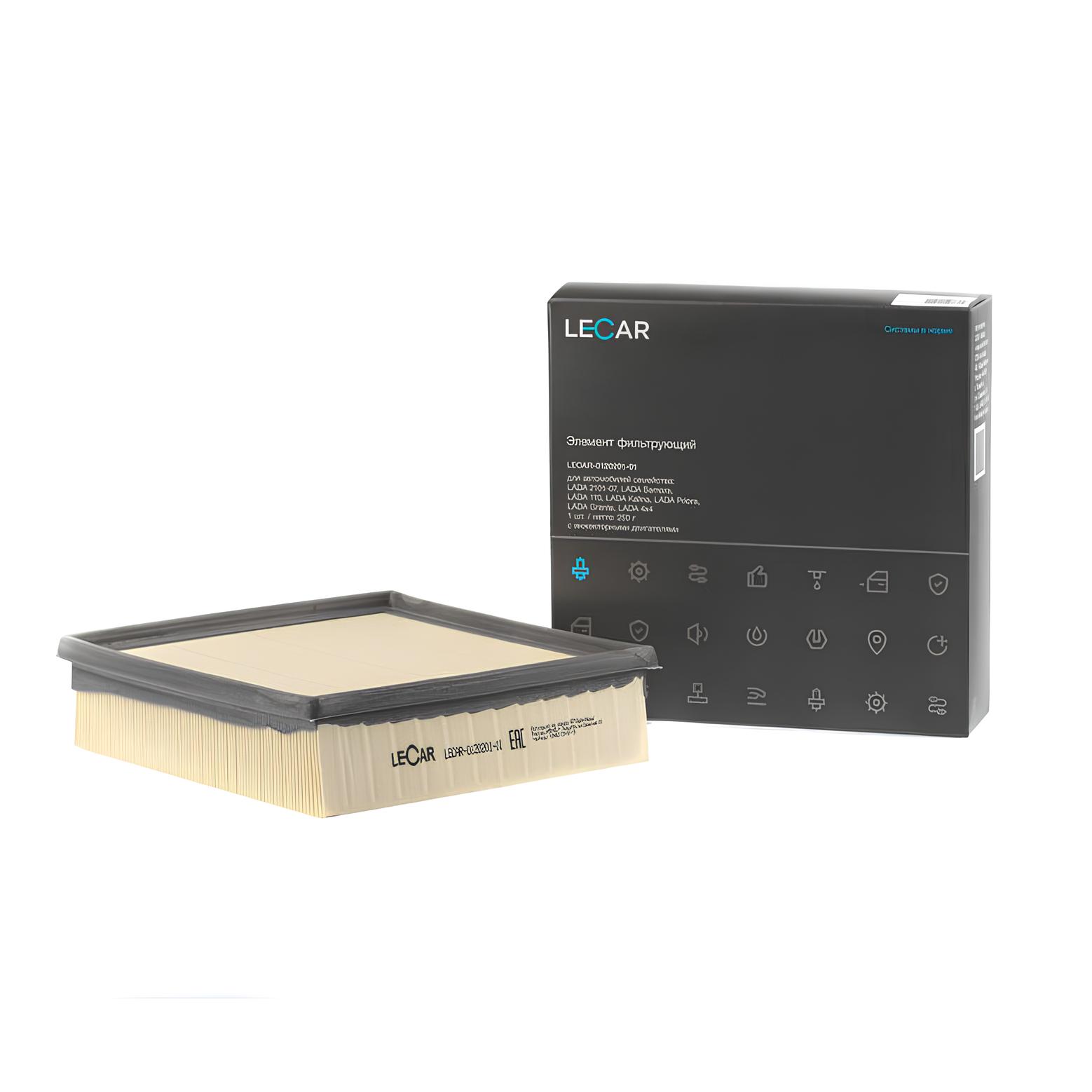 Lada Vega + Enj. Samara + Enj. Niva + Kalina Hava Filtresi, Orijinal, Lecar