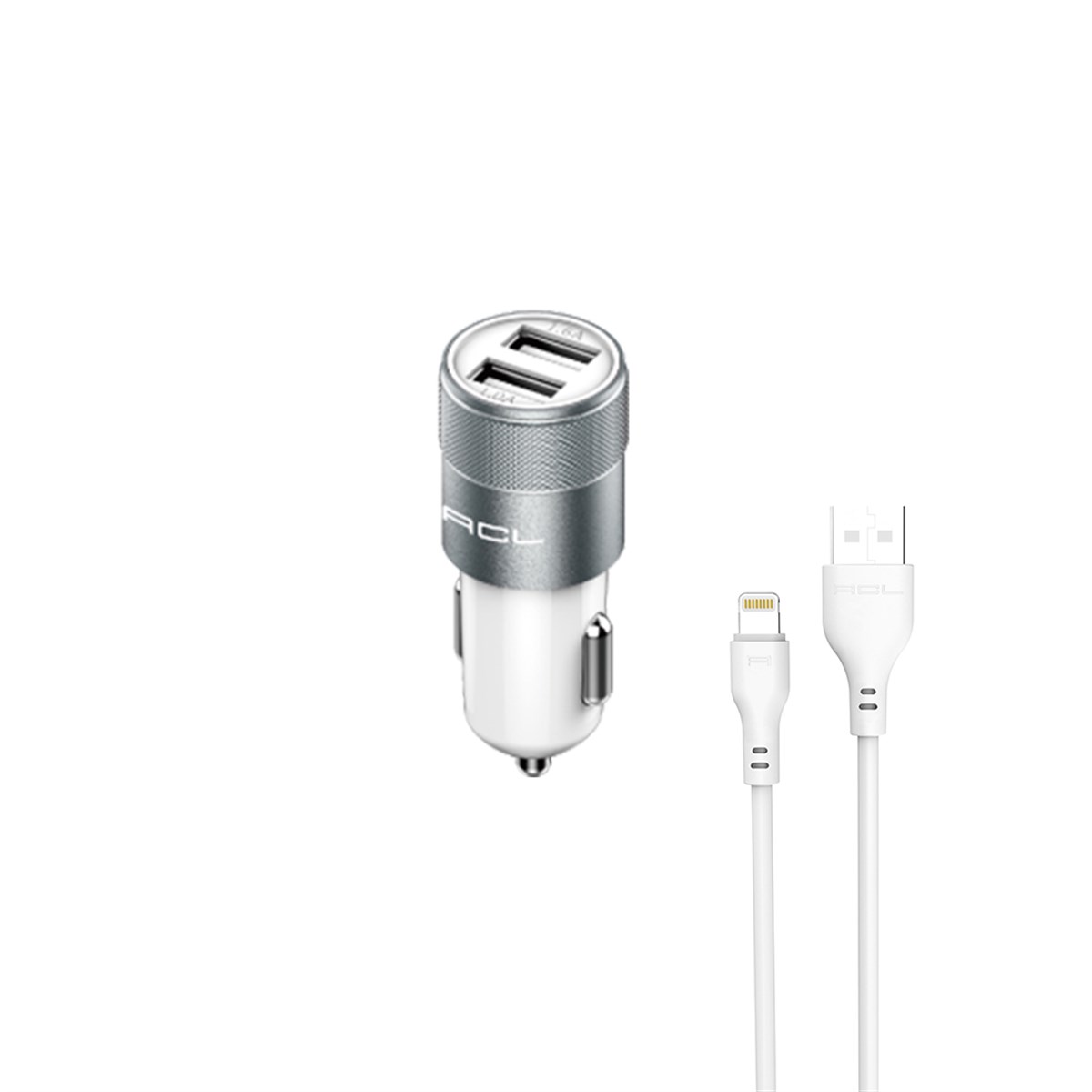 IPhone Araç İçi Şarj Aleti, 12V+24V, 5W, USBx2 - 1.6A