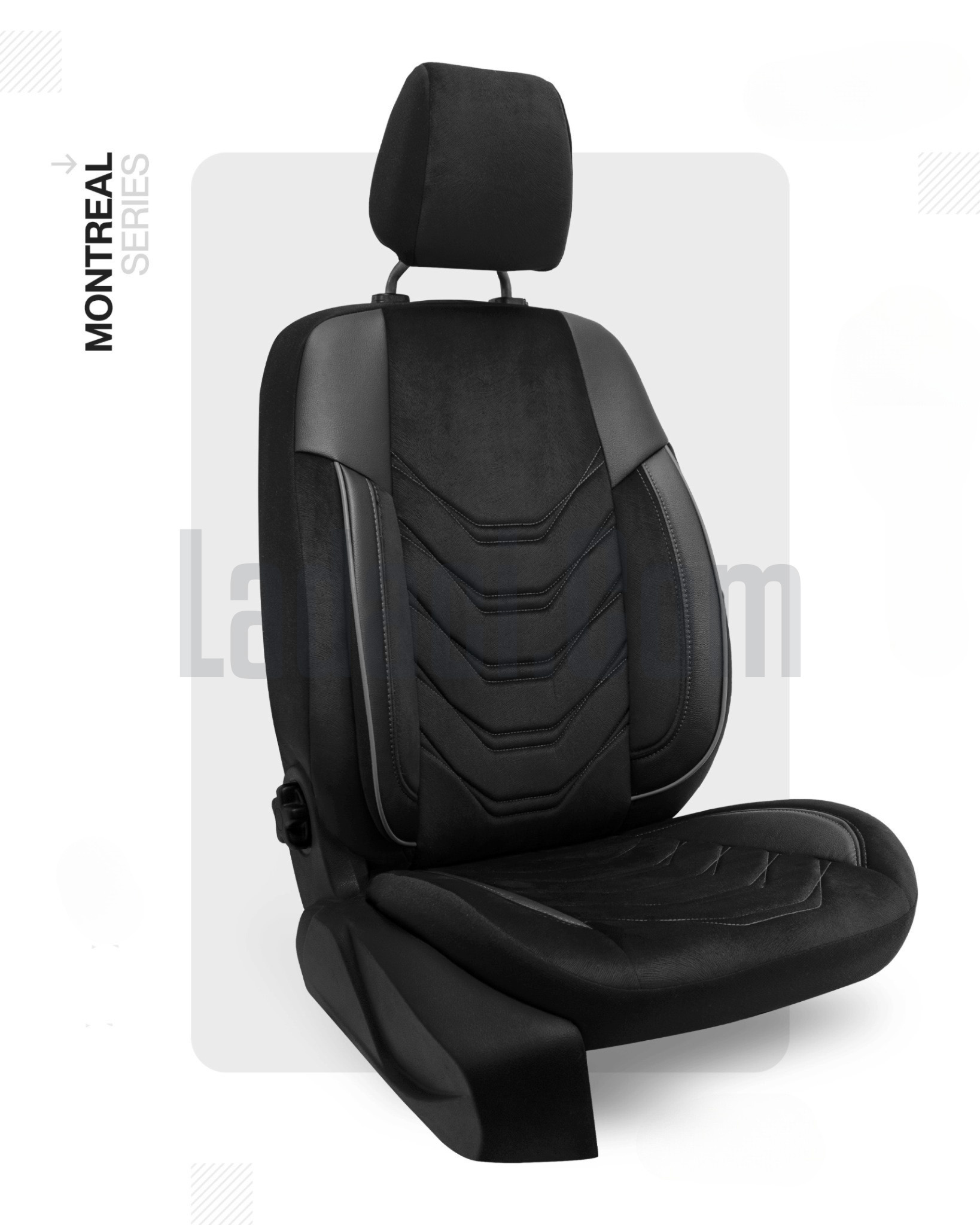 Lada Samara, Vega, Kalina, Priora Koltuk Kılıfı, Deri Takviyeli, Ortopedik, Siyah