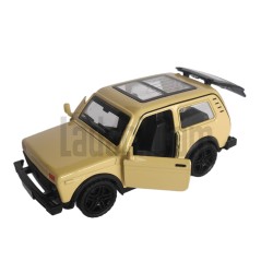 Lada Niva, Çek Bırak Oyuncak, 1/32 Model Araç, Krem