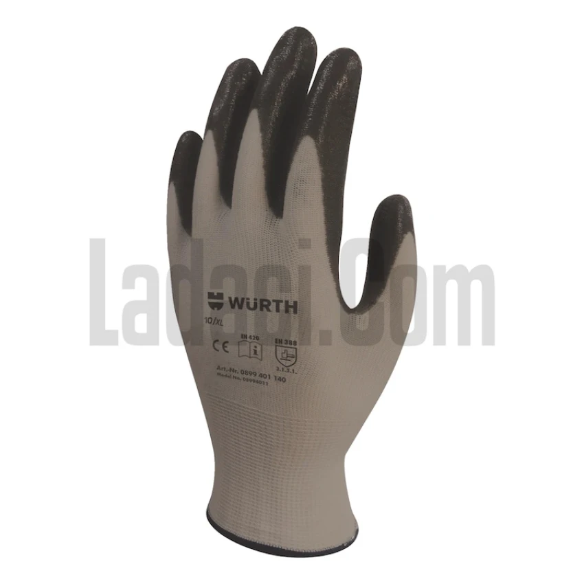 Würth Eldiven, Gri Nitril, No: 10