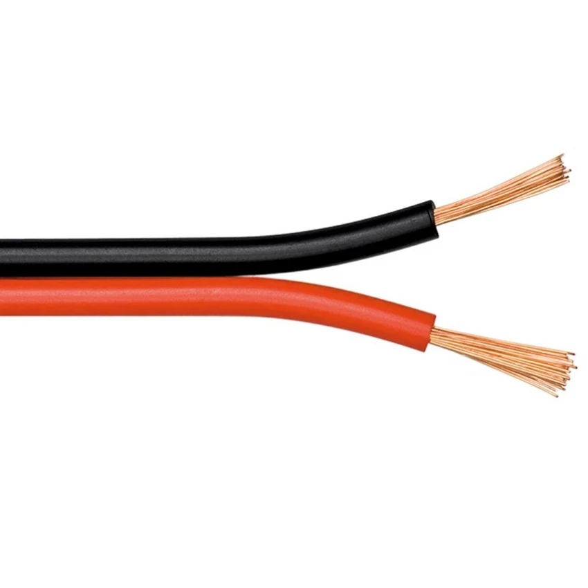 Hoparlör Kablosu, Siyah-Kırmızı, 0,75 MM