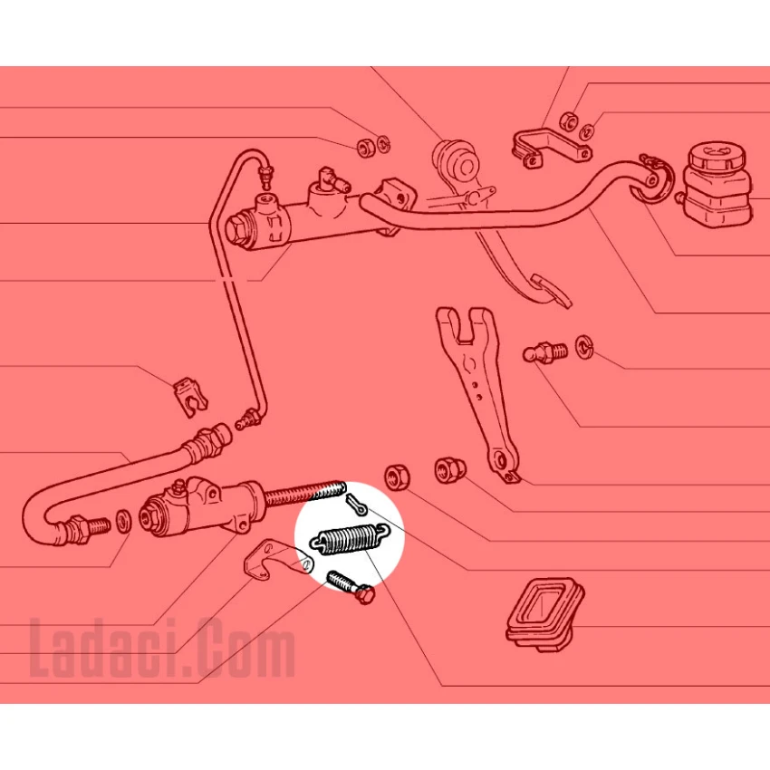 Lada Niva + Samara + Vega Debriyaj Pedalı, Çatalı Yayı