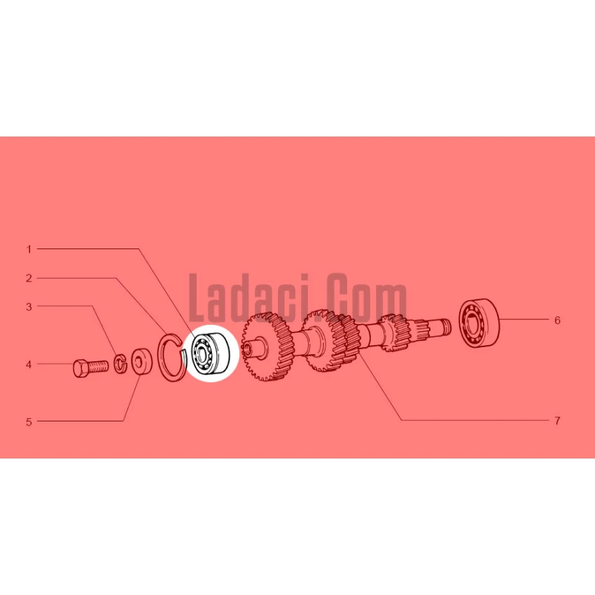 Lada Niva Şanzıman Gurup Dişlisi Ön Rulmanı, Bilyası