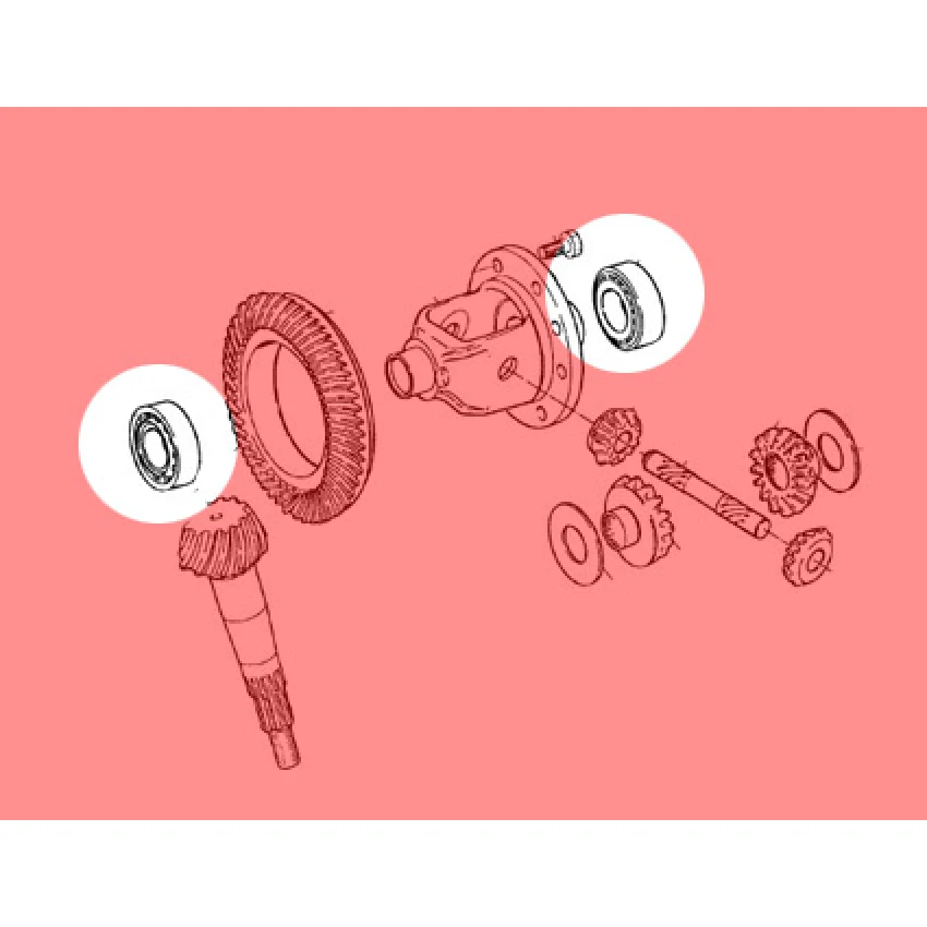 Lada Niva + Vaz Diferansiyel Yan Ayar Rulmanı, Bilyası (6-7707y)