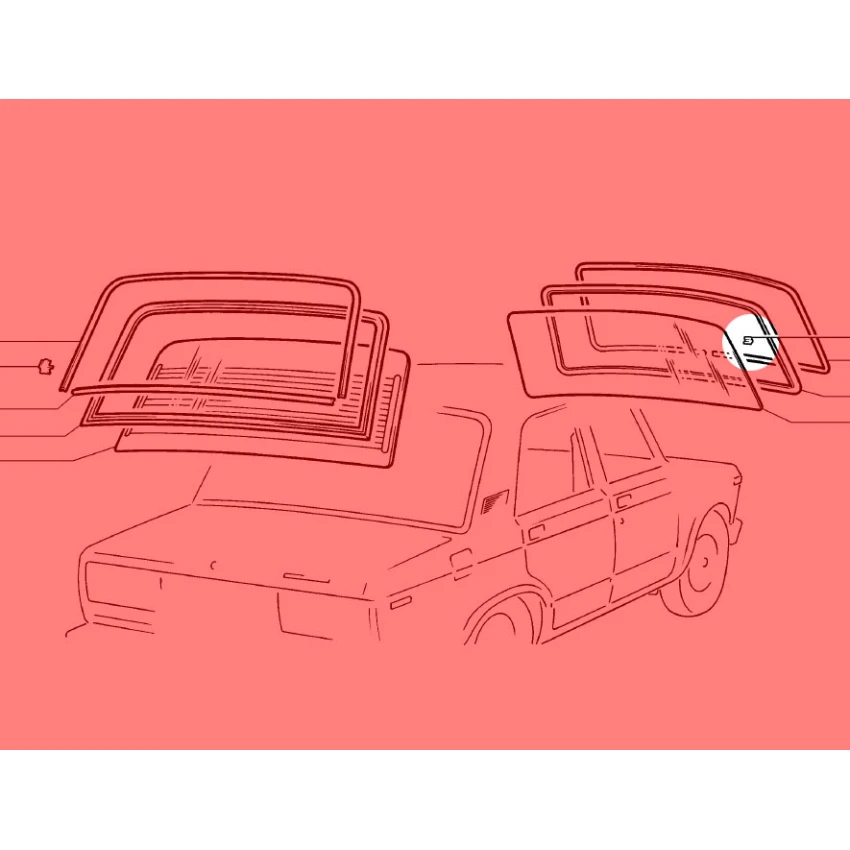 Lada Niva + Vaz Ön Cam Lastiği Segmanı