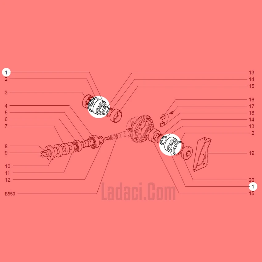 Lada Niva Arazi Şanzımanı ve Diferansiyel Rulmanı (30x72x19)