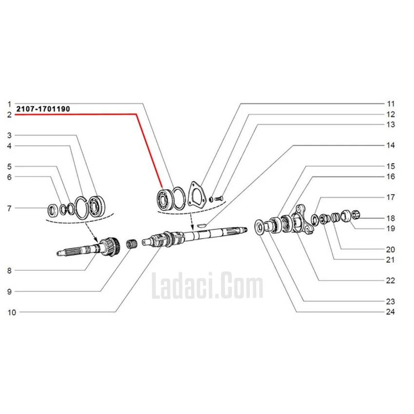 Lada Niva Arazi Şanzımanı ve Diferansiyel Rulmanı (30x72x19)