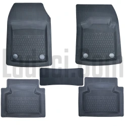 Lada Samara + Vega + Kalina Havuzlu Paspas, Kauçuk, Siyah Renkli, 5 Parça