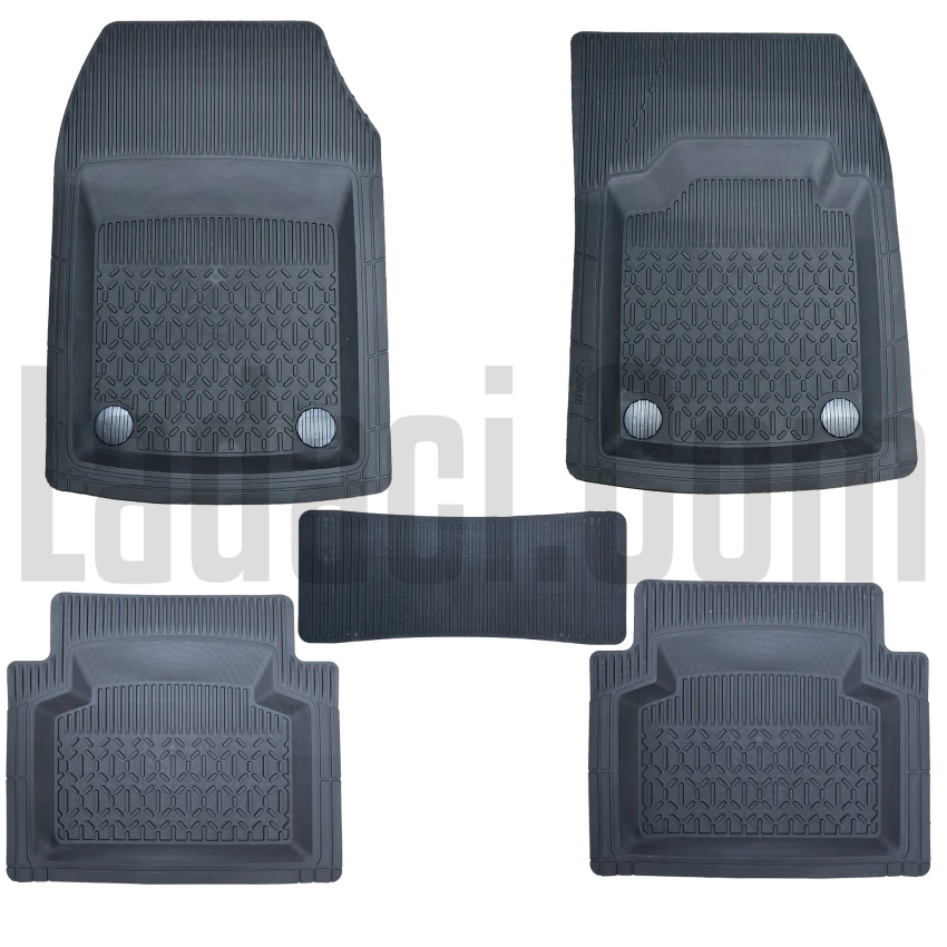 Lada Samara + Vega + Kalina Havuzlu Paspas, Kauçuk, Siyah Renkli, 5 Parça