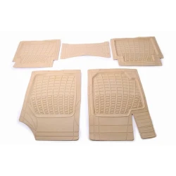 Lada Samara + Vega + Kalina Havuzlu Paspas, Kauçuk, Bej Renkli, 5 Parça