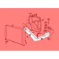 Lada Samara Radyatör Ek Depo Arası Tahliye Hortumu