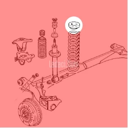 Lada Samara + Vega Arka Amortisör Helezon Üst Takozu, 2 Adet