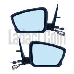 Lada Samara Dış Dikiz Aynası, Katlanabilir, Sinyalli, Sağ + Sol Takım, Siyah