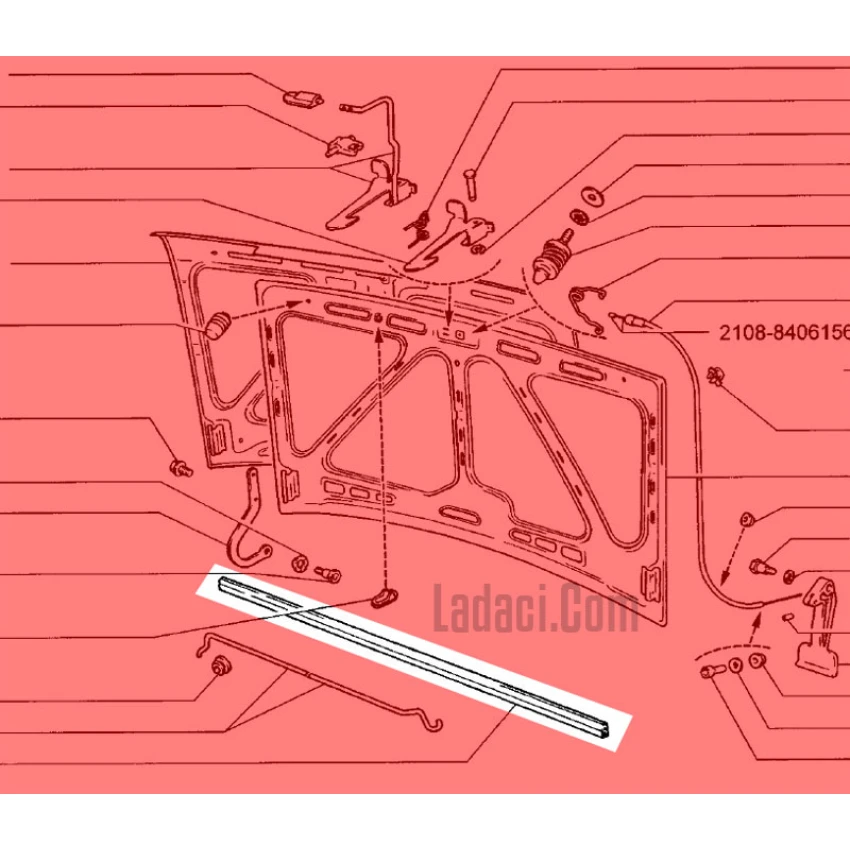Lada Samara + Vega Motor Kaput Alt Fitili, Lastiği