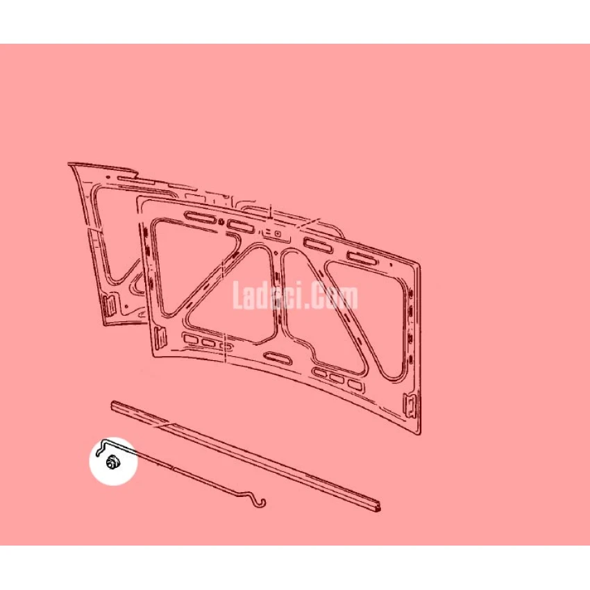 Lada Samara Motor Kaput Tutma Demiri Lastiği