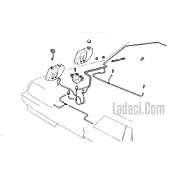 Lada Enj. Samara Cam Su Deposu, Bidonu, Çift Kapaklı