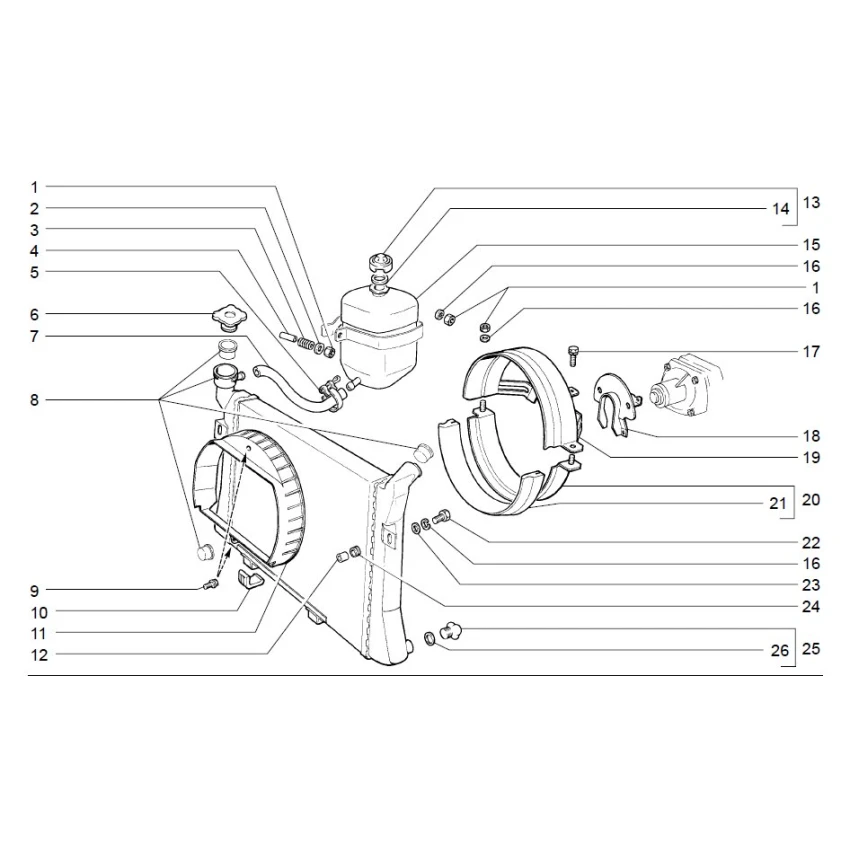 Lada Niva 1600 + Tek Nokta Enj. Niva 1700 (21213) Soğutma Radyatörü, Orijinal
