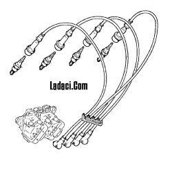 Lada Niva 1700 Tek Nokta Enj. Buji Kablo Takımı