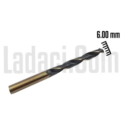 Matkap Ucu, HSS, 1. Kalite, 6.00 mm, Precise, Werkö