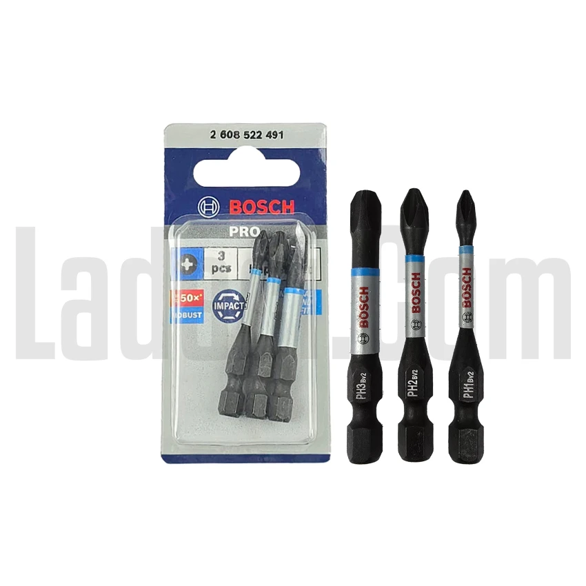 Bits Yıldız Uç, Ph1/2/3, 3 Adet, 50mm, Bosch