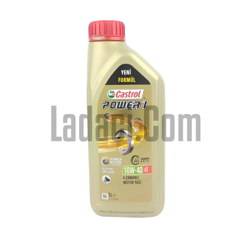4T Power1 Motorsiklet Yağı, 10W-40, Castrol, 1 Litre