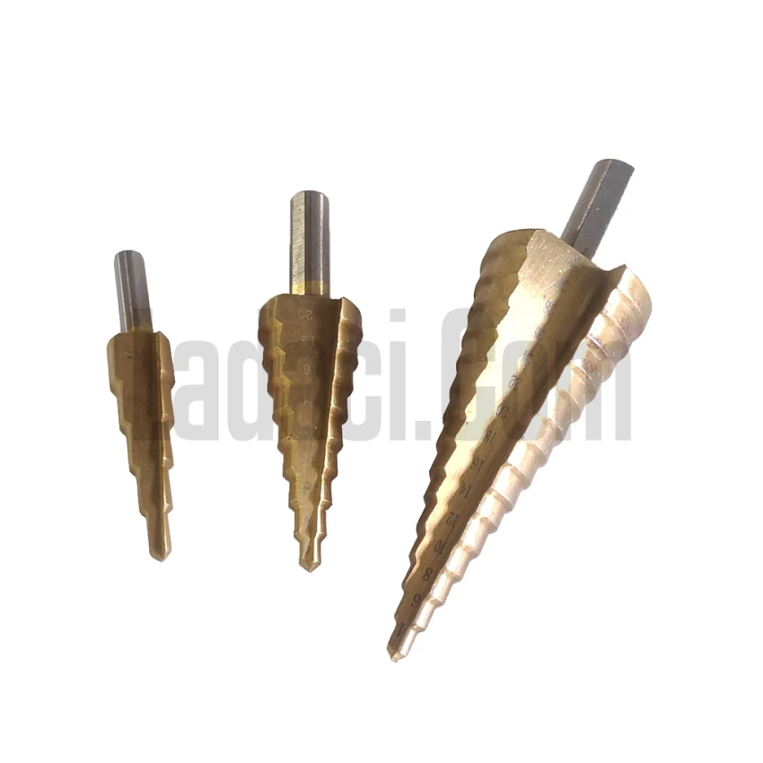 Kademeli Matkap Ucu, 3 Parça, 12mm, 20mm, 32mm