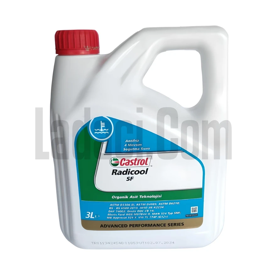 Kırmızı Antifriz, 3 Litre Castrol Radicool Sf