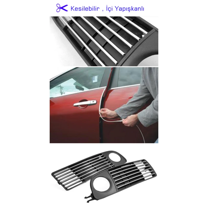 Erkamet Çıta, Nikel, U Tipi, Yapışkanlı, 1 Metre