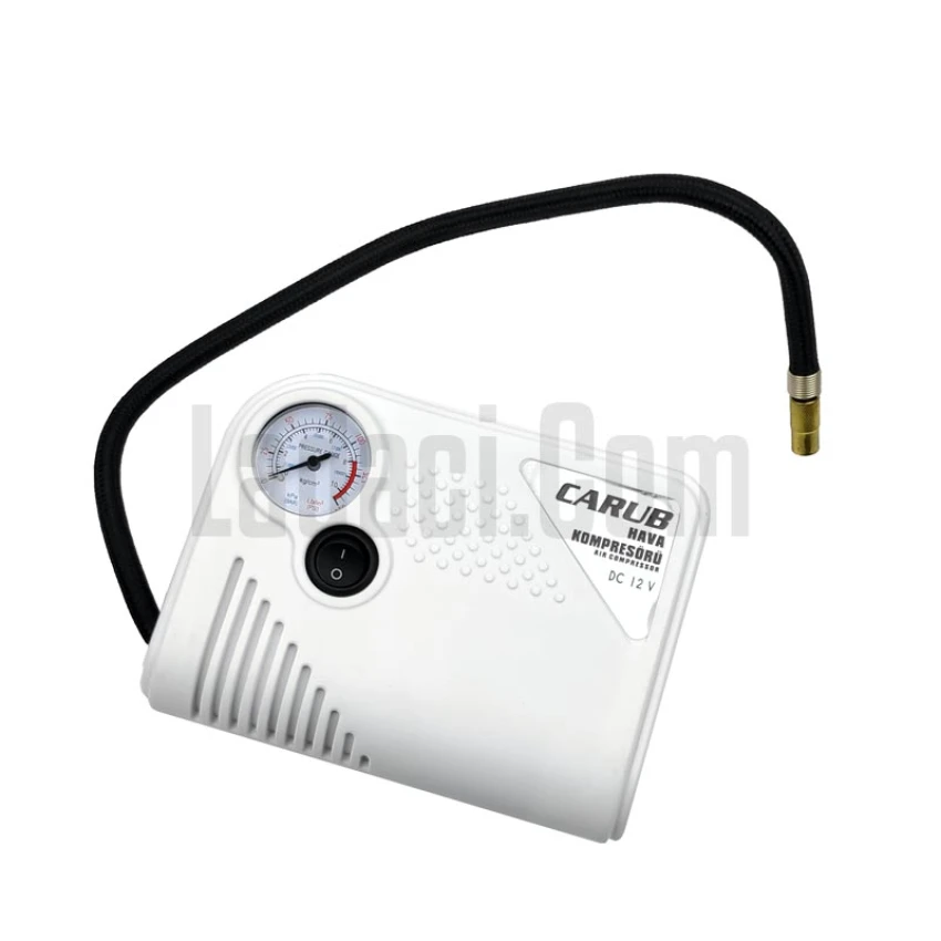 Çok Amaçlı Hava Kompresörü, 12V Çakmaklık Aparatlı, Yassı Gövde