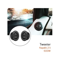 Tweeter 500W, 55mm Hoparlör, 2 Adet Takım