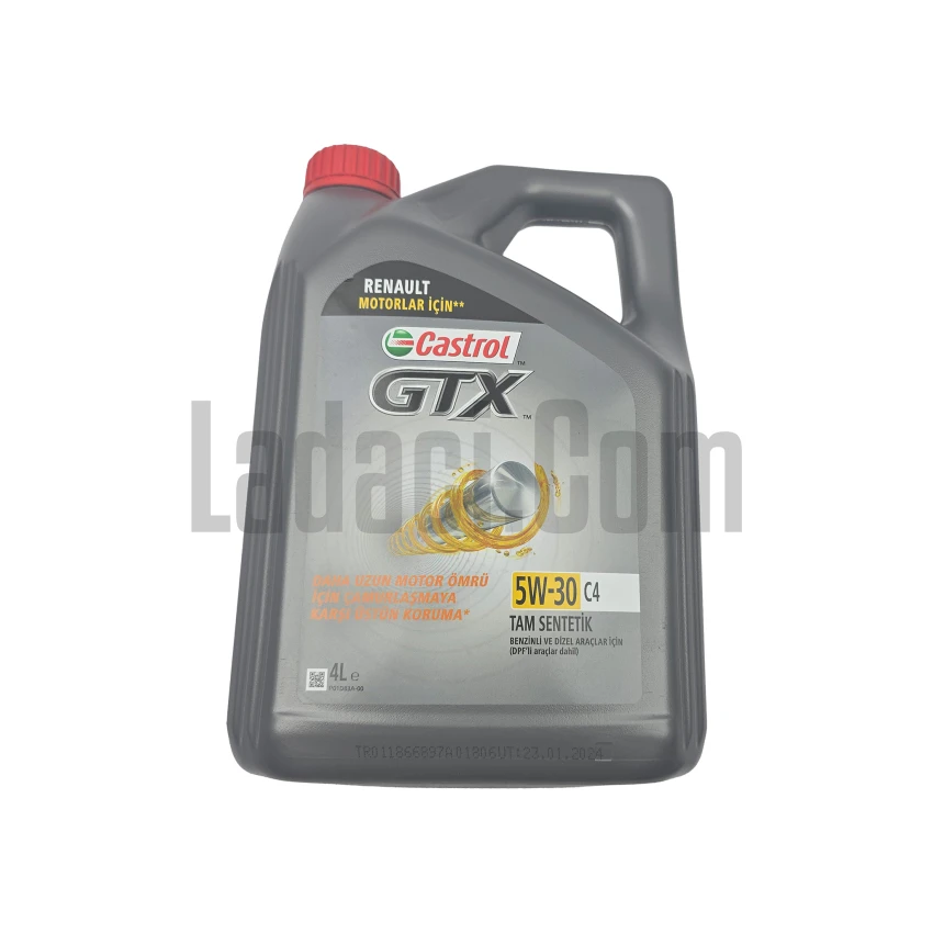 Motor Yağı, 5W-30 C4, Castrol GTX, 4 Litre