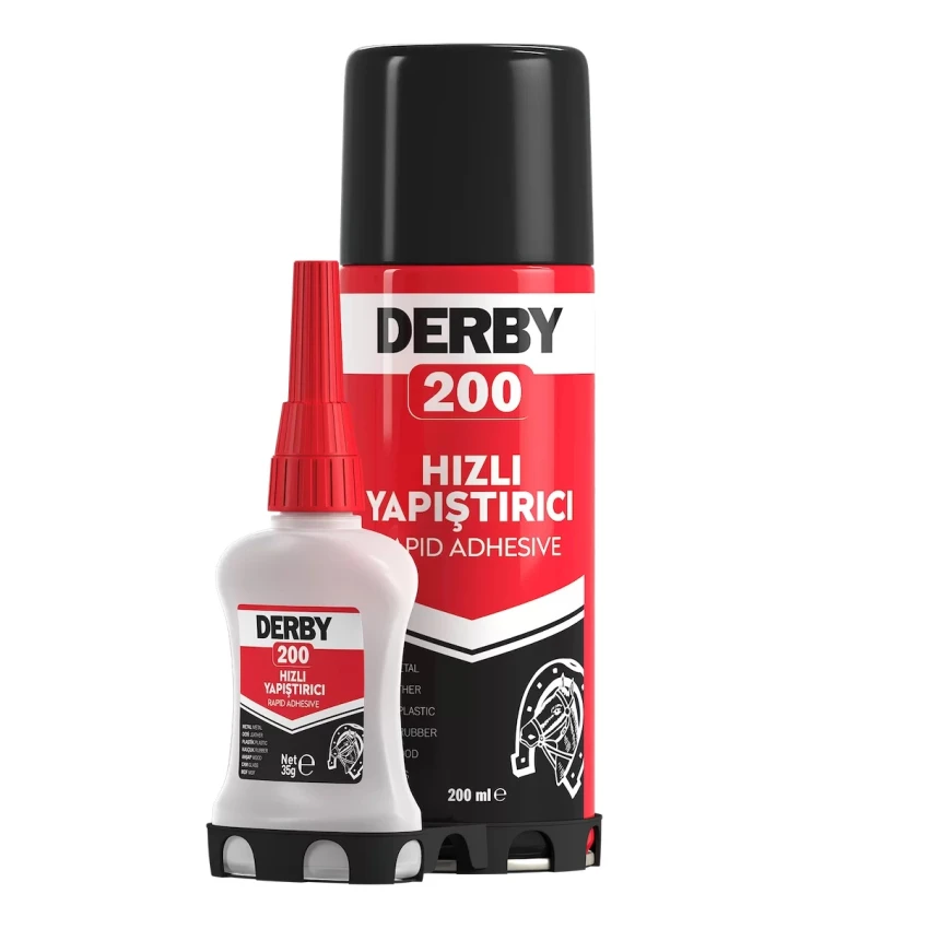 Derby Çift Komponentli Herşeyi Yapıştıran Profesyonel Hızlı Yapıştırıcı, 200 Ml