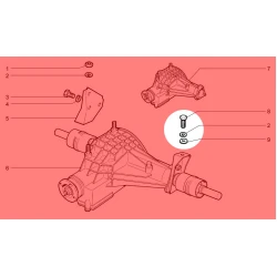 Lada Niva Ön Diferansiyel Bağlantı Braketi, Takozu, Sağ, Civatası