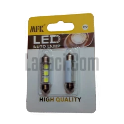 Beyaz LED Sofit (Tavan Lambası) Ampul, 12V - 3 LED'li Büyük, 2 Adet Beyaz LED Sofit (Tavan Lambası) Ampul, 12V - 3 LED'li Büyük, 2 Adet