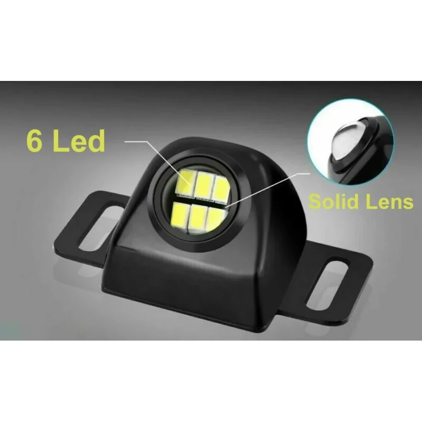 LED Kartal Göz Araç Lambası, 6 LED, 5W, Beyaz 6500K, Geniş Açı 165°, 12-24V DC, Su Geçirmez Dış Mekan