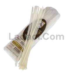 Plastik Kelepçe, Beyaz, 4,8 Mm X 380 Mm, 100 Adet