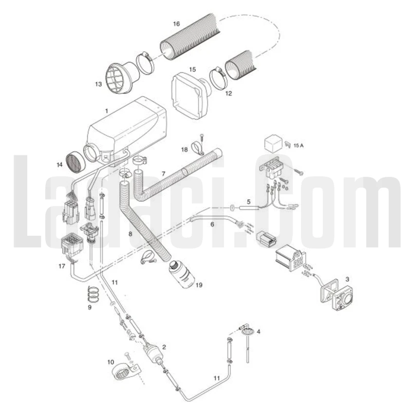 Araç İçi Isıtıcı, Webasto, 12V, D2, 2.5KW