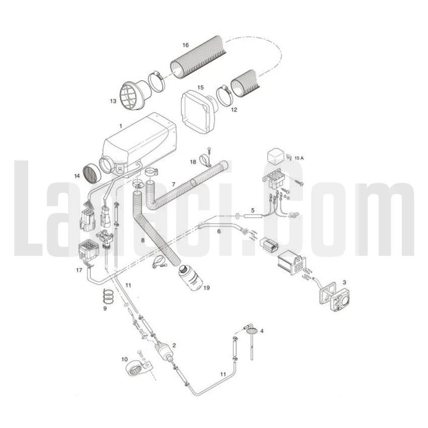 Araç İçi Isıtıcı, Webasto, 12V, D4, 5KW