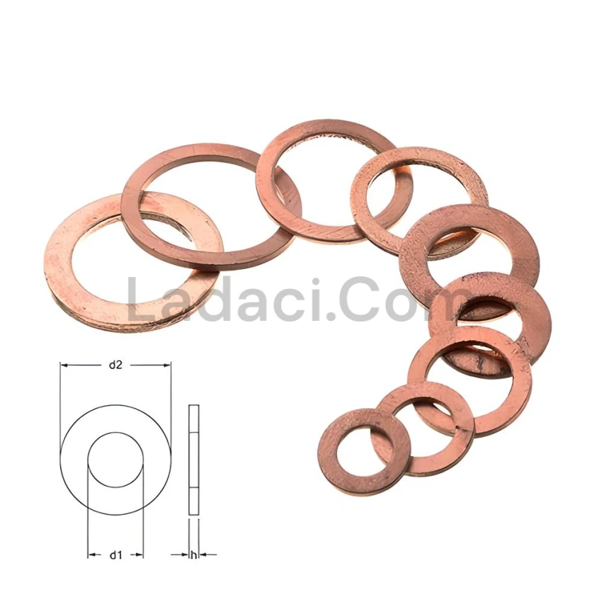 Bakır Pul, M7, Kalınlık: 1.40, İç: 7.41, Dış: 15.50