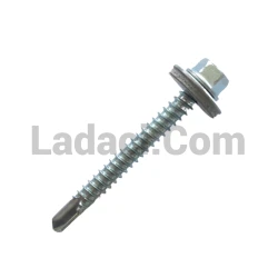 Çatı Vidası, 8 Anahtar Başlı, Pullu, Matkap Uçlu, 5,5x50