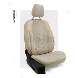 Lada Niva Koltuk Kılıfı, Deri Takviyeli, Ortopedik, Krem