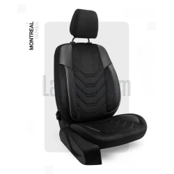 Lada Niva Koltuk Kılıfı, Deri Takviyeli, Ortopedik, Siyah