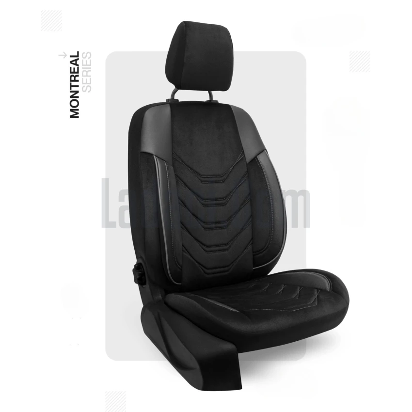 Lada Niva Koltuk Kılıfı, Deri Takviyeli, Ortopedik, Siyah