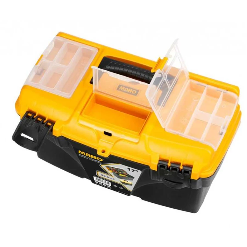 Takım Çantası 17'' İnç, Metal Kilit, Raflı Mano