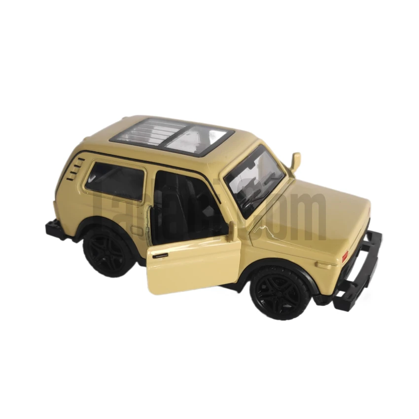 Lada Niva, Çek Bırak Oyuncak, 1/18 Model Araç, Krem